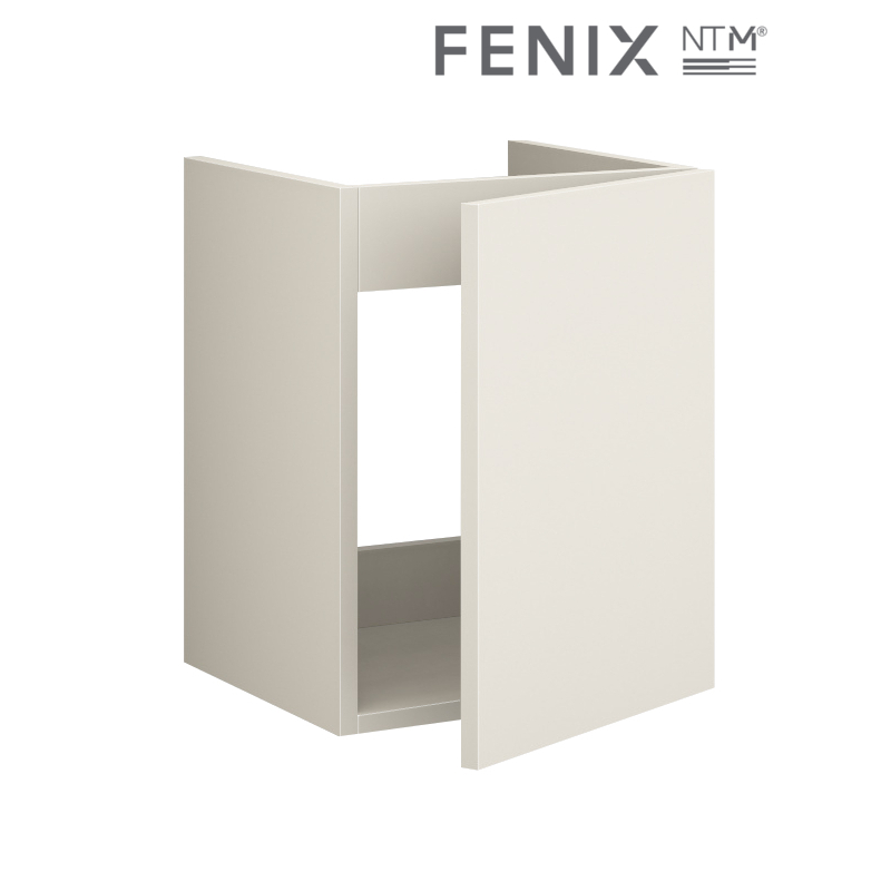 Unterschrank in FENIX NTM nach Ma fr New Zero 40 cm Handwaschbecken (Becken links)