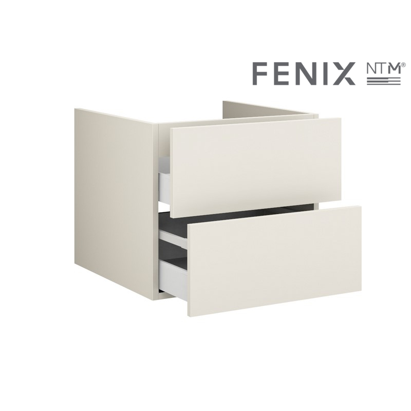 Unterschrank in FENIX NTM nach Maß für Square 60 cm Waschtisch