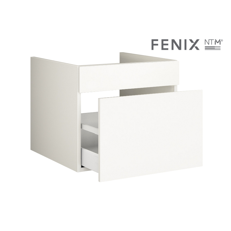 Bad Waschtisch-Unterschrank in FENIX NTM nach Maß (1 Blende und 1 Auszug) | WTU-1B1A-FX