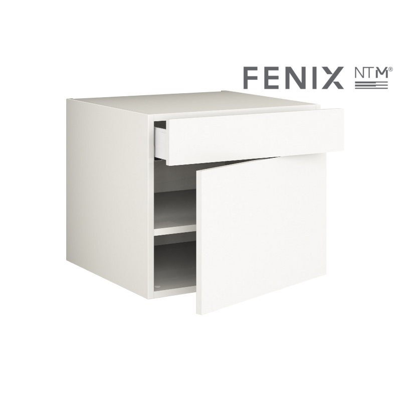 Bad Unterschrank in FENIX NTM nach Maß (1 Schublade und 1 Tür) | U-1S1T-FX
