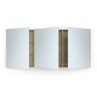 Spiegelschrank in Echtholzfurnier mit Maß Fach Türen nach 3 